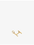 Monica Vinader 18ct gold vermeil initial H pendant, imported from the UK