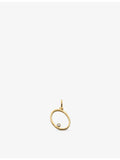 Monica Vinader initial O pendant with 0.035ct lab-grown diamond, imported from the UK