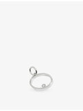 Monica Vinader sterling silver initial O pendant with lab-grown diamond, UK version