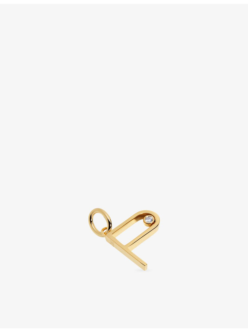 Monica Vinader pendant initial P 0.035ct lab-grown diamond, UK version