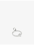 Monica Vinader initial P pendant, sterling silver lab-grown diamond, UK version