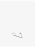 Monica Vinader sterling silver initial V diamond pendant 0.035ct (British brand)