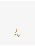 Monica Vinader initial W diamond pendant 18ct yellow-gold vermeil, UK version