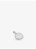 Monica Vinader Siren sterling silver diamond coin pendant (British brand)