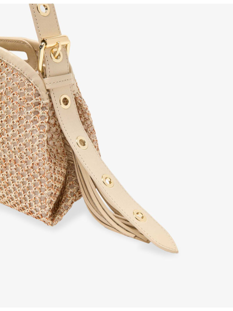 Maje Mini Net Shoulder Bag 22cm height, imported from the UK