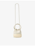 Jimmy Choo Bon Bon canvas and wicker handbag, UK version