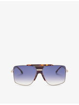 selfridges Victoria Beckham Oversi Metal Frame Sunglasses- Buy online at McGrocer