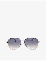 selfridges Victoria Beckham Pilot Tinted Metal Sunglasses- Buy online at McGrocer