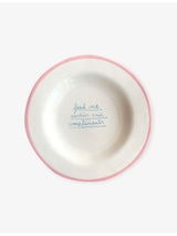 selfridges Laetitia Rouget Feed Me Cookies And Compliments Ceramic Plate 20cm- Buy online at McGrocer