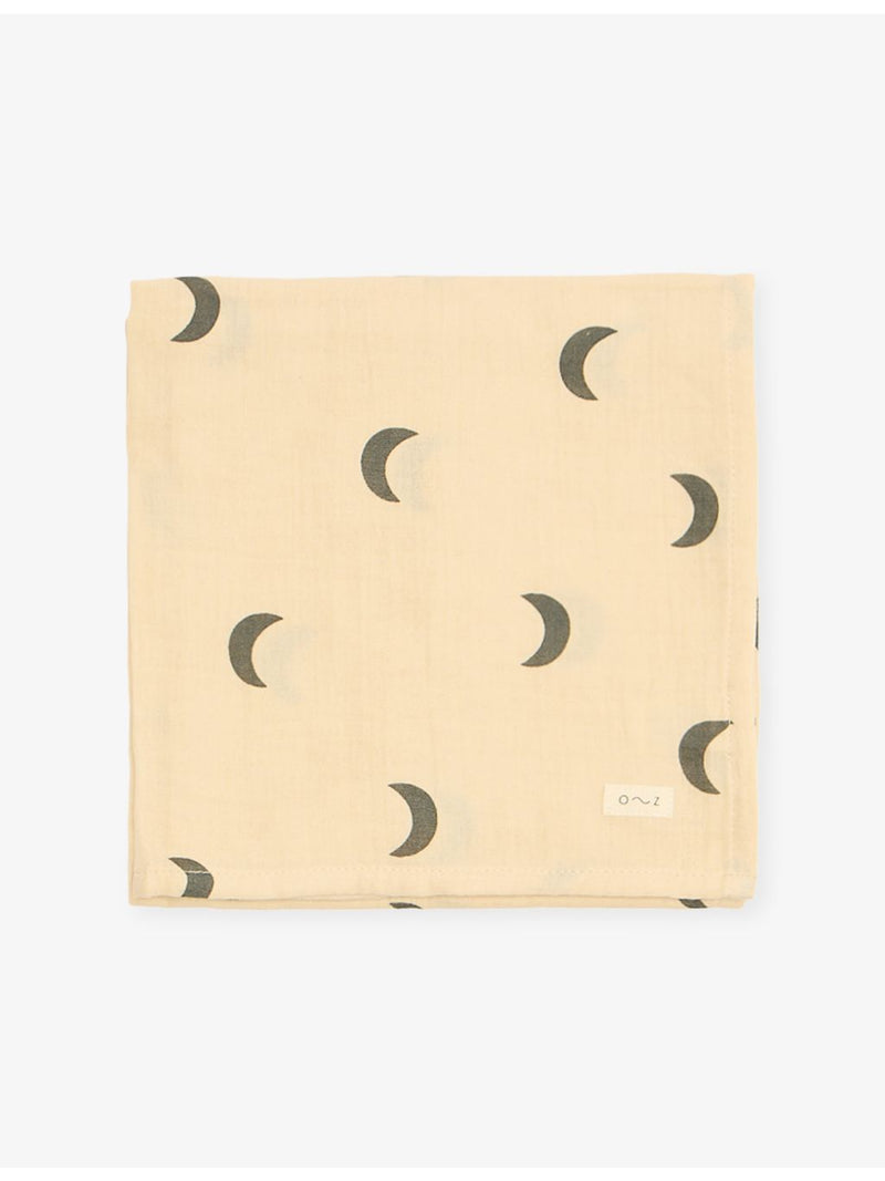 Organic Zoo cotton muslin moon print 65cm (British brand)
