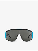 selfridges Loewe Speed Shield-Frame Metal Sunglasses- Buy online at McGrocer