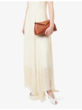 TOTEME T-Lock flap leather clutch made in Italy - British product
