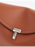 TOTEME T-Lock flap leather clutch made in Italy - British product
