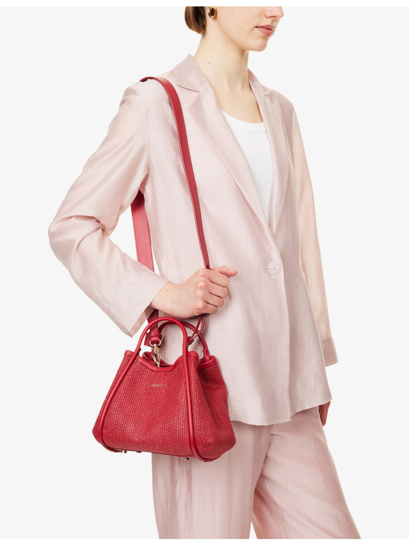 Max Mara extra-small woven top-handle bag, imported from the UK