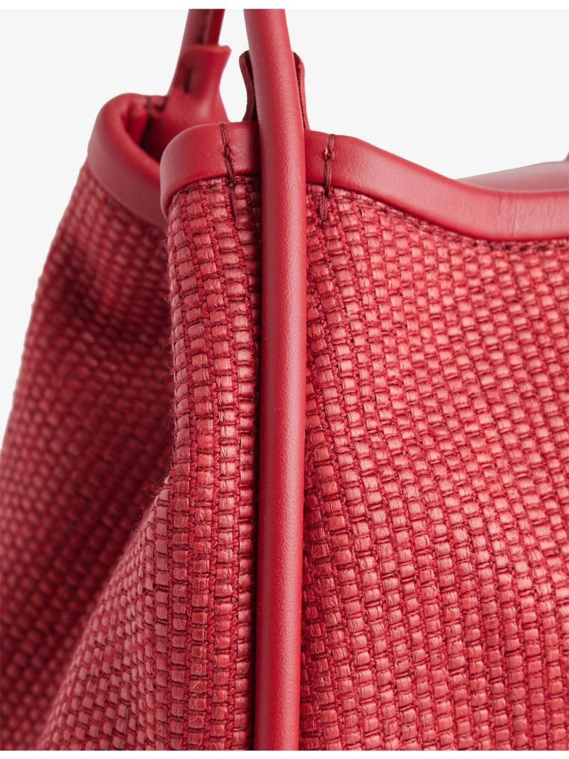 Max Mara extra-small woven top-handle bag, imported from the UK