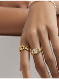 Astley Clarke mother of pearl ring 4.5mm - British product