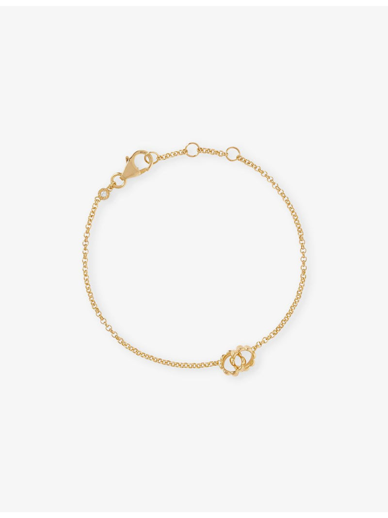 Astley Clarke Aurora Ridge gold-plated sterling silver bracelet, imported from the UK