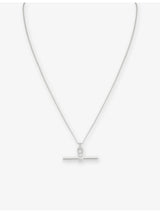 selfridges Astrid & Miyu Hardware T-Bar 925 Sterling Silver Pendant Necklace 40-45cm- Buy online at McGrocer