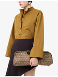 Pre-loved Fendi Zucchino canvas shoulder bag, UK version
