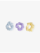 selfridges Hunza G Kids' Pack of Three Stretch-Woven Scrunchies- Buy online at McGrocer