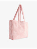 Hunza G cotton-terry tote bag with sunny jacquard pattern, UK version