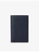 selfridges Smythson Panama Six-Slot Leather Card Holder- Buy online at McGrocer