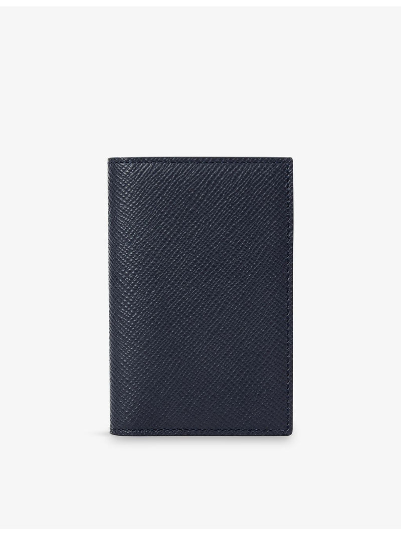 Smythson Panama six-slot leather card holder, UK version