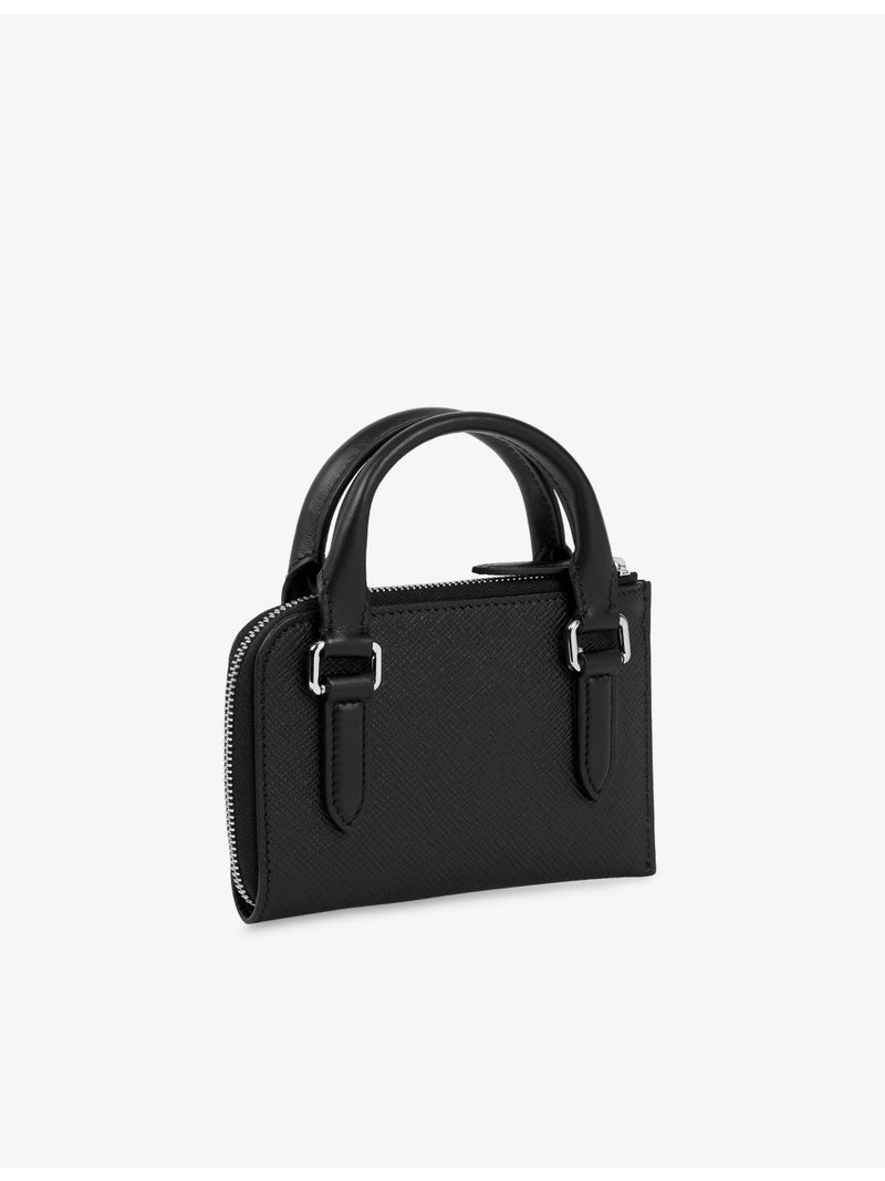 Smythson x Sacai Panama small flat leather pouch, imported from the UK