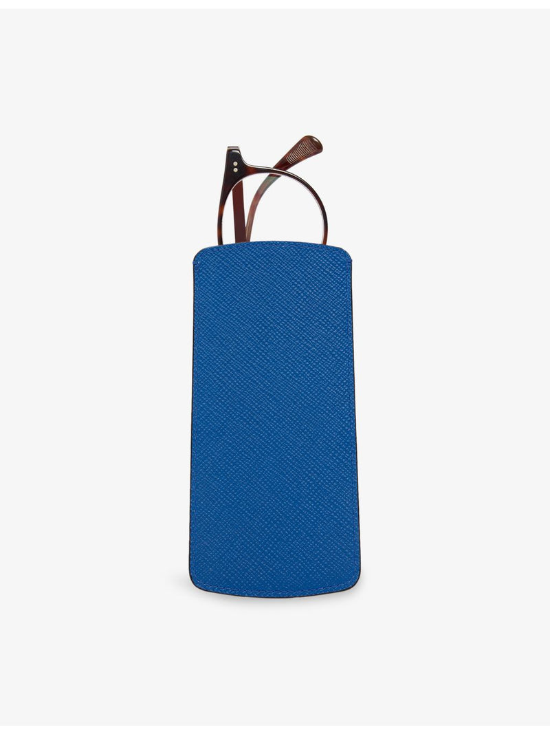 Smythson leather glasses case 16cm x 8cm, UK version