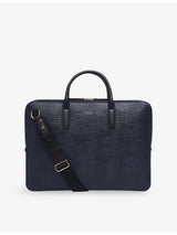 selfridges Smythson Panama Large Leather Briefcase- Buy online at McGrocer