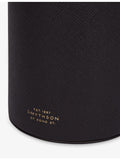 Smythson Panama leather wine tote with stackable cups - British product
