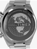 Timex Q Continental Chronograph watch 40mm stainless steel (British brand)