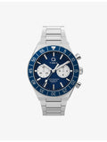 Timex Q Continental Chronograph watch 40mm stainless steel (British brand)