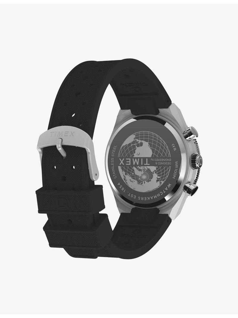 Timex chronograph watch 40mm synthetic rubber strap - British product