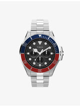 selfridges Timex Harborside Coast Multifunction Quartz Stainless Steel Watch, 43mm- Buy online at McGrocer
