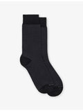 Boggi Milano Oxford stretch cotton-blend crew socks - British product
