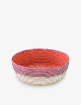 selfridges Makaua Round Handmade Palm Basket- Buy online at McGrocer