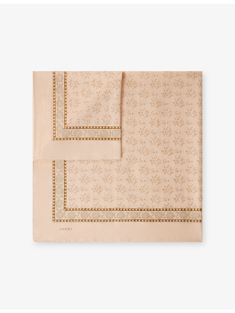 Soeur Classique cotton-voile scarf 100cm, UK version