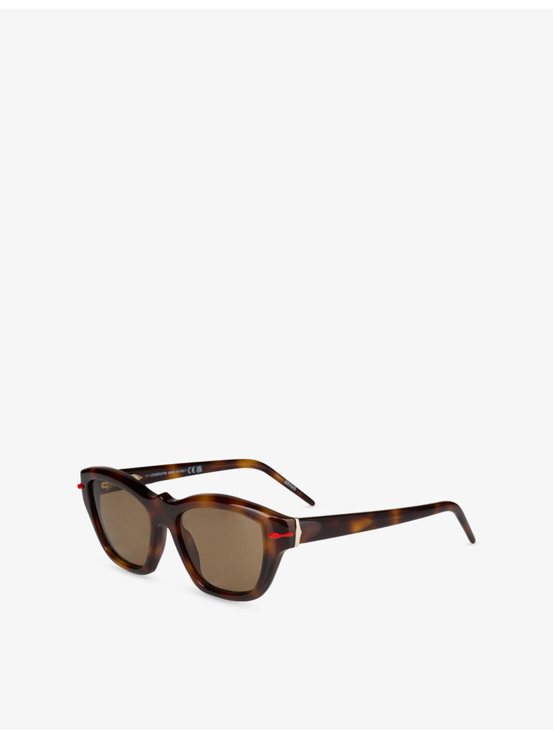 Christian Louboutin Kate butterfly-frame tortoiseshell acetate sunglasses, imported from the UK