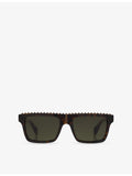 Christian Louboutin rectangle-frame acetate sunglasses LB0023, UK version