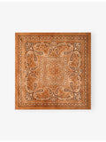 Sandro bandana-print square silk scarf 90cm, UK version