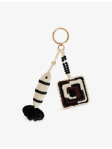 selfridges Sandro Handmade Crochet Keyring Fish Motif 25.5cm- Buy online at McGrocer