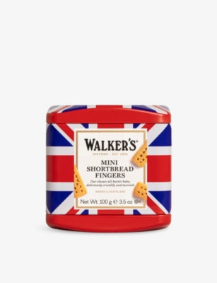 Walkers Union Jack all-butter shortbread tin 100g, imported from the UK