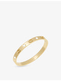 Coach gold-plated brass bangle with crystals, imported from the UK