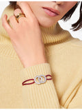 Bvlgari 925 sterling silver cord bracelet, UK version