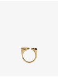 Monica Vinader Odyssey Open ring 18ct yellow gold vermeil (British brand)