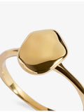 Monica Vinader stacking ring 18ct yellow gold vermeil (British brand)