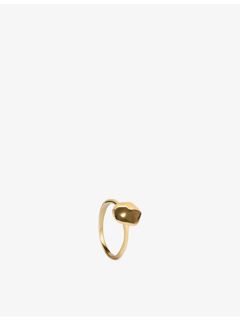 Monica Vinader stacking ring 18ct yellow gold vermeil (British brand)