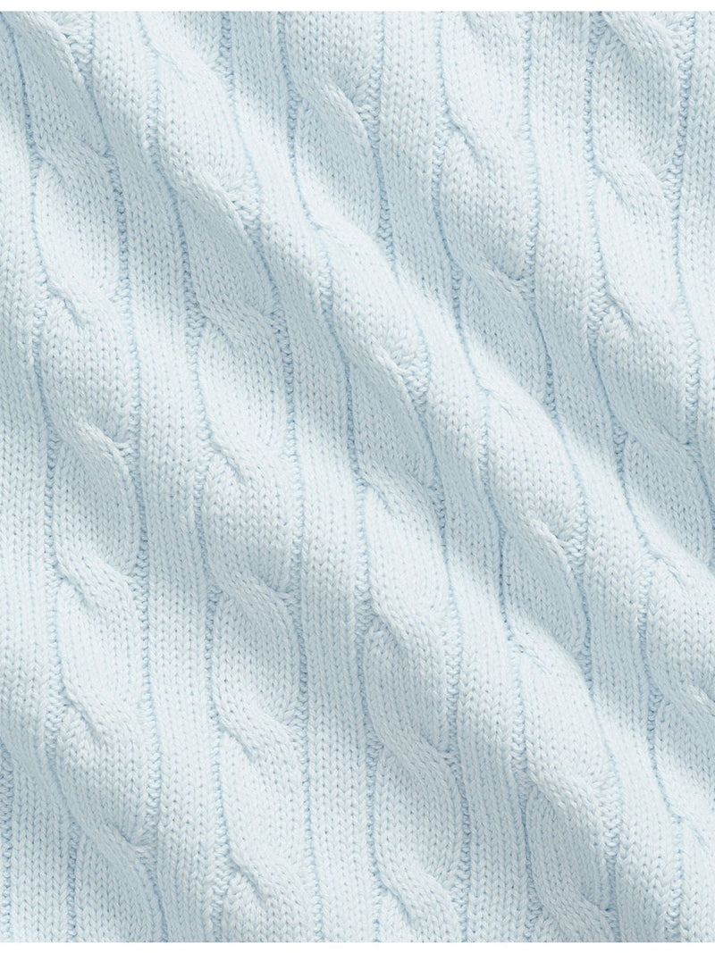 Polo Ralph Lauren cable-knit cotton baby blanket 101x73cm, UK version