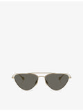 Oliver Peoples Jil Sander Edition 1 titanium pilot sunglasses - British product